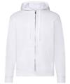 SS16M 62062 Classic Zip Through Hooded Sweat White colour image